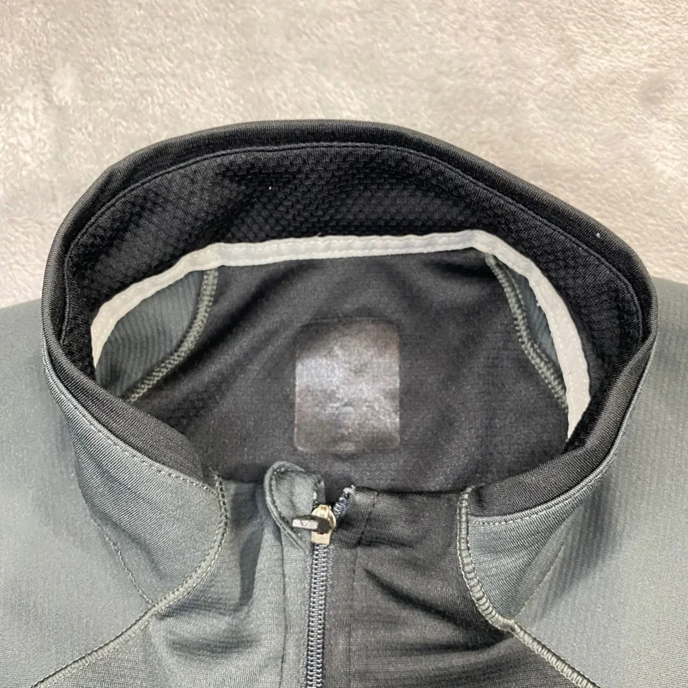 The North Face FlashDry Pullover Mens M Grey 1/4 Zip Running Top A5UN Sporty